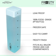 ZROY ENTERPRISE Frosty Water Bottle Set of 6 - 1000 ml Plastic Bottles