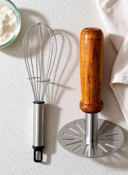 Combo Potato Vegetable Masher & Egg Whisker Kitchen Tool Set