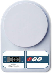 Electronic Kitchen Scale 10Kg Weighing Scale (White)