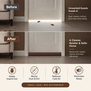 Under Door Draft Stopper, 39 inch – Brown (Pack of 4)