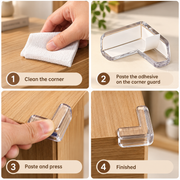 Clear Baby Proofing Corner Guards for Furniture (Pack of 12)