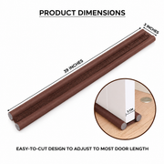 Under Door Draft Stopper, 39 inch – Brown (Pack of 4)