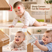 Clear Baby Proofing Corner Guards for Furniture (Pack of 12)