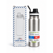 Insulated Stainless Steel Sports Water Bottle, 1 L with Filter