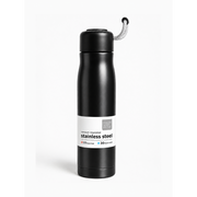 Vacuum Insulated Stainless Steel Water Bottle with Rope Handle (Silver)
