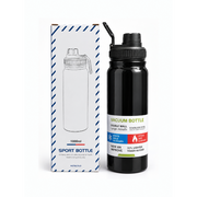 Insulated Stainless Steel Sports Water Bottle, 1 L with Filter