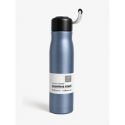 Vacuum Insulated Stainless Steel Water Bottle with Rope Handle (Silver)