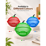 Metal Mesh Fruit Basket with Detachable Locking Cover, 10.5 inch