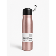 Vacuum Insulated Stainless Steel Water Bottle with Rope Handle (Silver)
