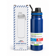 Insulated Stainless Steel Sports Water Bottle, 1 L with Filter