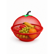 Metal Mesh Fruit Basket with Detachable Locking Cover, 10.5 inch