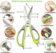ADONYX Multipurpose Kitchen Scissors - Stainless Steel All-Purpose Scissor