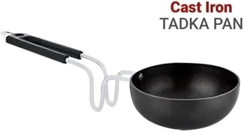 KDEP Induction Base Iron Tadka Pan 12 cm with Lid (0.5 L)