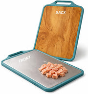 Double Side Chopping Board - Dual Surface Wooden Cutting Board